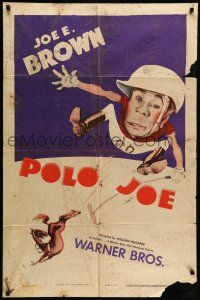1f662 POLO JOE 1sh R44 art of wacky polo player Joe E. Brown, Carol Hughes!