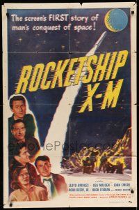 1f708 ROCKETSHIP X-M 1sh '50 Lloyd Bridges in the screen's FIRST story of man's conquest of space!