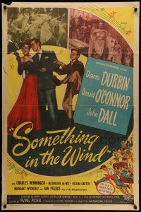 1f774 SOMETHING IN THE WIND 1sh '47 Deanna Durbin, Donald O'Connor, directed by Irving Pichel!
