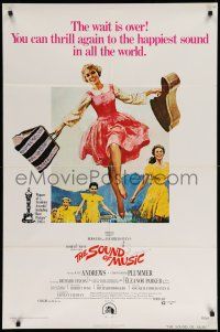 1f777 SOUND OF MUSIC 1sh R73 classic Terpning art of Julie Andrews & top cast!