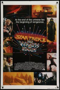 1f796 STAR TREK II 1sh '82 The Wrath of Khan, Leonard Nimoy, William Shatner, sci-fi sequel!