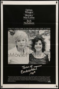 1f846 TERMS OF ENDEARMENT 1sh '83 great close up of Shirley MacLaine & Debra Winger!