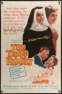 1f883 TRAPP FAMILY 1sh '60 the real life inspiring Sound of Music story!