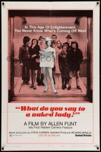 1f943 WHAT DO YOU SAY TO A NAKED LADY style B 1sh '70 Allen Funt's first Candid Camera feature film