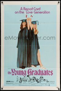 1f992 YOUNG GRADUATES 1sh '71 Patricia Wymer, teen rebels proudly displaying diplomas!