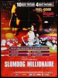 1g158 SLUMDOG MILLIONAIRE Belgian/Dutch 47x63 '09 Danny Boyle, Best Picture, Director & Screenplay
