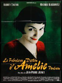 1g438 AMELIE French 1p '01 Jean-Pierre Jeunet, great close up of Audrey Tautou by Laurent Lufroy!