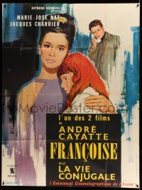 1g439 ANATOMY OF A MARRIAGE: MY DAYS WITH FRANCOISE French 1p '63 Andre Cayatte, Vanni Tealdi art!