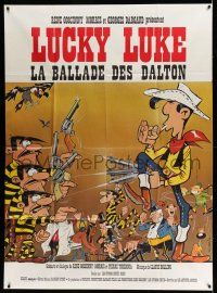1g455 BALLAD OF DALTON French 1p '78 Lucky Luke, really great Morris cartoon western art!