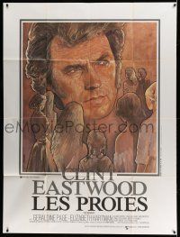 1g461 BEGUILED French 1p R80s cool completely different art of Clint Eastwood by Goldman!