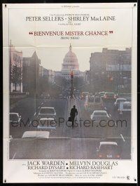 1g462 BEING THERE French 1p '80 different image of Peter Sellers, directed by Hal Ashby!