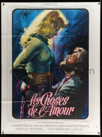 1g483 BLUME IN LOVE French 1p '73 different artwork of George Segal & sexy Susan Anspach!