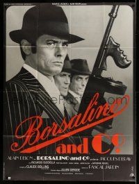 1g486 BORSALINO & CO. French 1p '74 Jacques Deray, cool c/u of gangster Alain Delon, Landi art!