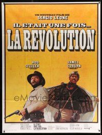 1g573 FISTFUL OF DYNAMITE French 1p '72 Sergio Leone, different image of Rod Steiger & James Coburn