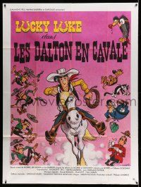 1g683 LES DALTON EN CAVALE French 1p '83 Hanna-Barbera adaptation, Morris cartoon art of Lucky Luke