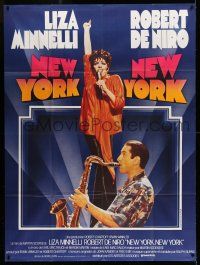 1g743 NEW YORK NEW YORK French 1p '77 Robert De Niro plays sax while Liza Minnelli sings!