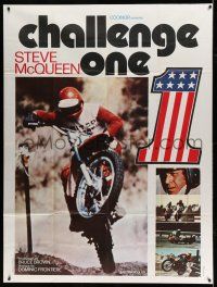 1g757 ON ANY SUNDAY French 1p '71 Bruce Brown motorcycle classic, Steve McQueen, Challenge One!