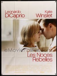 1g800 REVOLUTIONARY ROAD French 1p '08 romantic close-up of Leonardo DiCaprio & Kate Winslet!