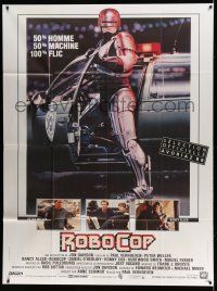 1g801 ROBOCOP French 1p '88 Verhoeven classic, Peter Weller is part man, part machine, all cop!
