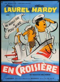 1g810 SAPS AT SEA French 1p R50s Bohle art of sailors Stan Laurel & Oliver Hardy, Hal Roach