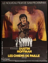 1g855 STRAW DOGS French 1p '72 Peckinpah, different image of Dustin Hoffman & Susan George!