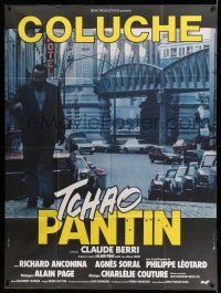 1g865 TCHAO PANTIN French 1p '83 directed by Claude Berri, great image of Coluche in city!