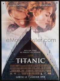 1g881 TITANIC advance French 1p '98 Leonardo DiCaprio, Kate Winslet, directed by James Cameron!
