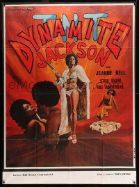 1g882 TNT JACKSON French 1p '74 different montage of sexy black hit woman Dynamite Jackson!