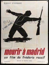 1g884 TO DIE IN MADRID French 1p '63 Frederic Rossif directed Spanish Civil War documentary!