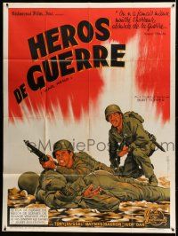 1g914 WAR IS HELL French 1p '64 Guy Gerard Noel art of Korean War soldiers, War Hero!