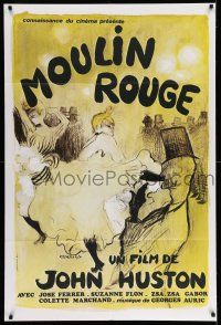 1g384 MOULIN ROUGE French 32x47 R80s Jose Ferrer as Toulouse-Lautrec, different Gaborit art!