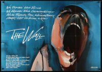 1g168 WALL German 33x47 '82 Pink Floyd, Roger Waters, classic rock & roll artwork!