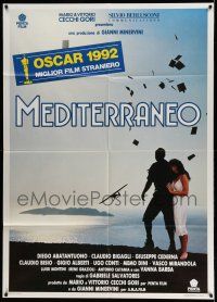 1g301 MEDITERRANEO Italian 1p '92 Italian, Claudio Bigagli, Diego Abatantuono, World War II romance!