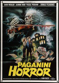1g310 PAGANINI HORROR Italian 1p '89 wild Sciotti art of zombie with violin & bloody sheet music!