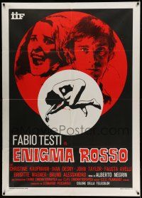 1g314 RED RINGS OF FEAR Italian 1p '78 Negrin's Enigma Rosso, Fabio Testi, Christine Kaufmann