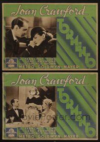 1g178 SADIE McKEE set of 2 Italian LCs '34 Joan Crawford, Franchot Tone, Esther Ralston