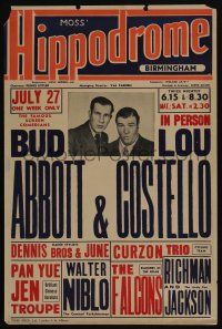 1g136 ABBOTT & COSTELLO English WC '53 when the legendary comedy team performed live on stage!