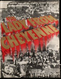 1g091 LADY FROM CHEYENNE pressbook '41 Loretta Young, Robert Preston, Edward Arnold