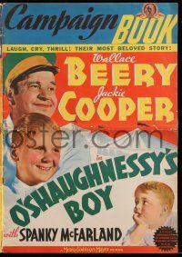 1g104 O'SHAUGHNESSY'S BOY pressbook '35 Wallace Beery, Jackie Cooper, Spanky McFarland shown!
