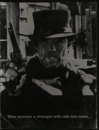 1g044 PALE RIDER promo brochure '85 lots of great different images of Clint Eastwood!