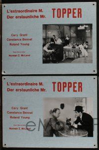 1g141 TOPPER set of 4 Swiss LCs '60s Constance Bennett, Cary Grant, classic fantasy comedy!