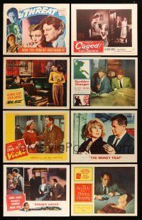 1h047 LOT OF 19 FILM NOIR/CRIME LOBBY CARDS '40s-50s great scenes from a variety of different movies