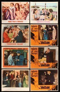 1h049 LOT OF 14 LOBBY CARDS '60s The Vulture, More Than a Miracle, Tennessee Champ & more!