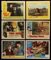 1h050 LOT OF 9 LOBBY CARDS '50s-70s great scenes from a variety of different movies!