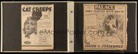 1h075 LOT OF 2 FAN SCRAPBOOKS OF NEWSPAPER ADS '29-33 from top movies of those years!