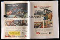 1h082 LOT OF 1 FAN SCRAPBOOK OF NATIONAL GEOGRAPHIC ADS '23-54 cool full-page images!