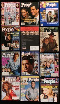 1h124 LOT OF 15 PEOPLE MAGAZINES '74-03 filled with great celebrity images & articles!