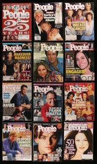 1h125 LOT OF 14 PEOPLE MAGAZINES '75-01 filled with great celebrity images & articles!