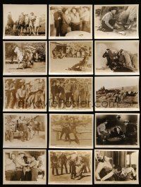 1h226 LOT OF 104 COWBOY WESTERN 8X10 STILLS '40s-50s great scenes of cowboy heroes saving the day!