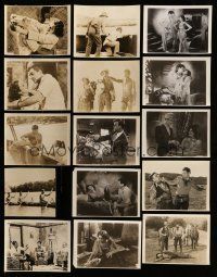 1h230 LOT OF 81 TRIMMED 8X10 STILLS '40s great scenes from a variety of different movies!